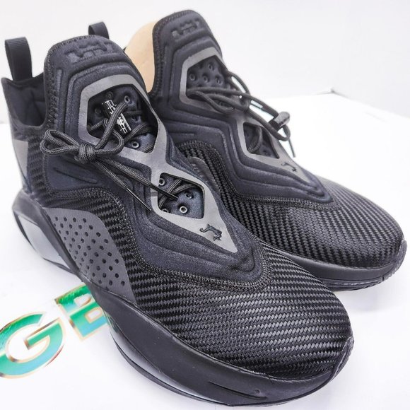 LeBron Soldier 14 Men's Triple Black High Top Basketball Shoe Sneaker - Picture 2 of 11